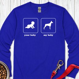 Doberman Baby Long Sleeve Shirt Gift For Dog Lover