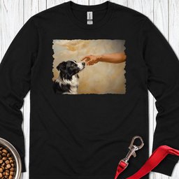 God Creates Border Collie Long Sleeve Shirt Gift For Dog Lover