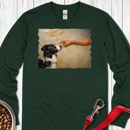 God Creates Border Collie Long Sleeve Shirt Gift For Dog Lover