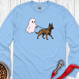 Dutch Shepherd Ghost Long Sleeve Shirt Gift For Dog Lover