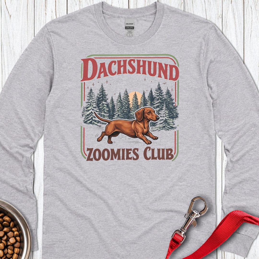 Dachshund Zoomies Club Long Sleeve Shirt Gift For Dog Lover