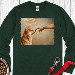 God Creates Shiba Inu Long Sleeve Shirt Gift For Dog Lover