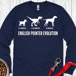 English Pointer Evolution Long Sleeve Shirt Gift For Dog Lover