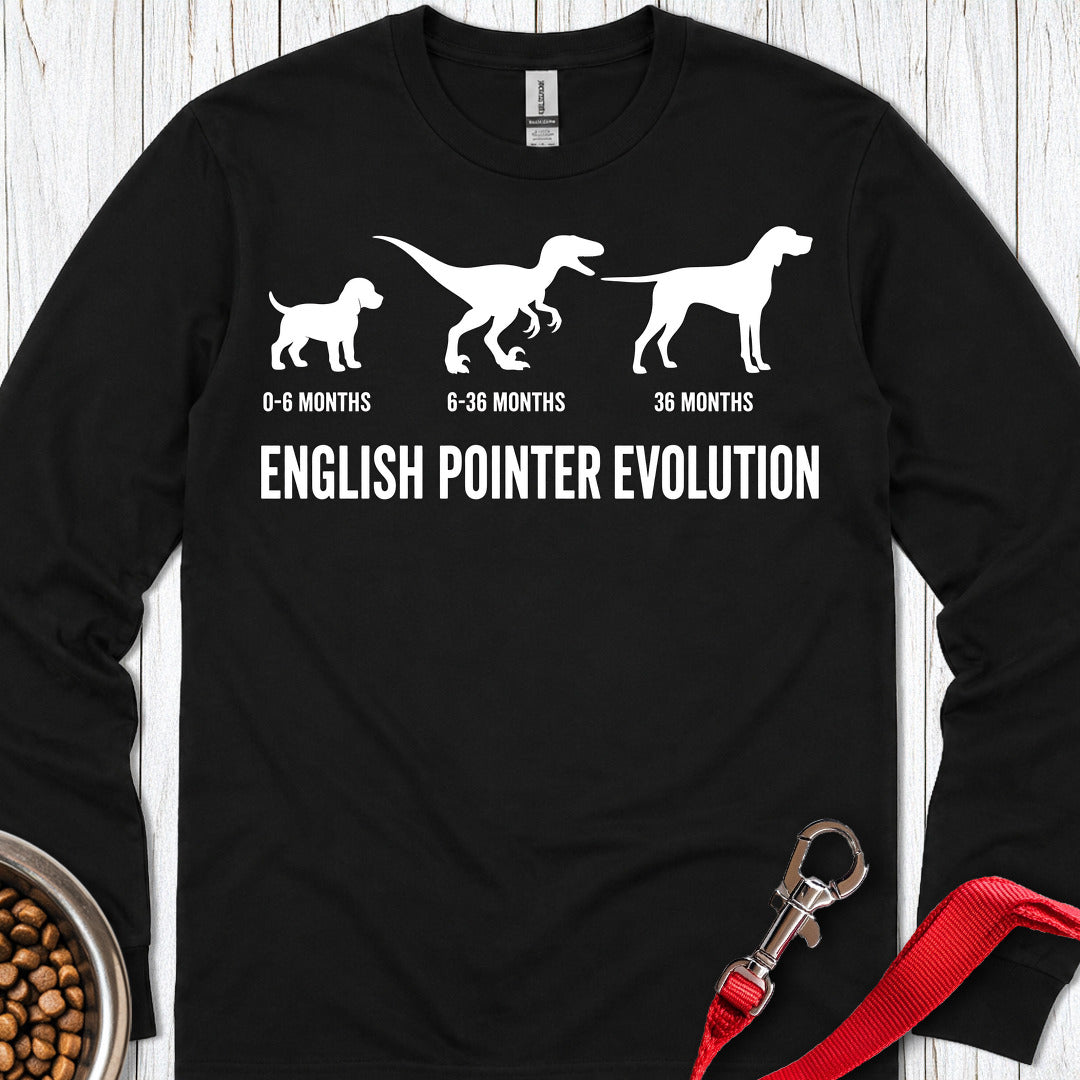 English Pointer Evolution Long Sleeve Shirt Gift For Dog Lover