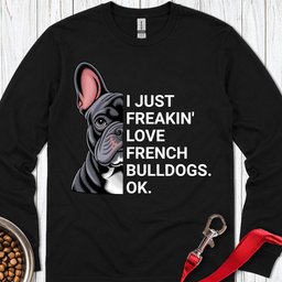 French Bulldog Love Long Sleeve Shirt Gift For Dog Lover