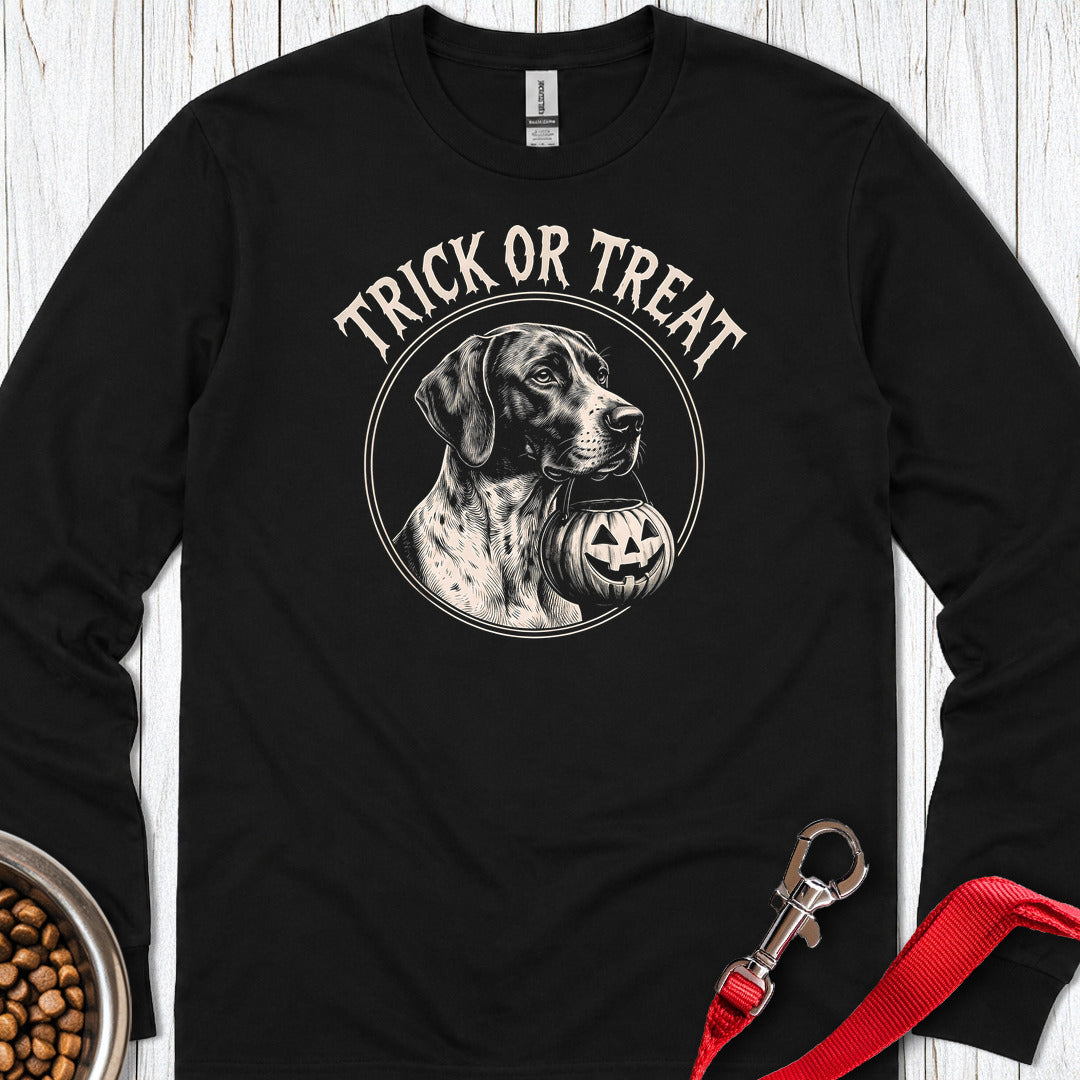 English Pointer Trick Or Treat Long Sleeve Shirt Gift For Dog Lover
