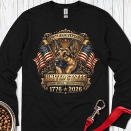 German Shepherd 250 Years Long Sleeve Shirt Gift For Dog Lover