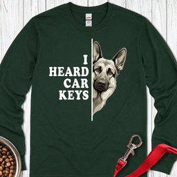 German Shepherd Car Keys Long Sleeve Shirt Gift For Dog Lover