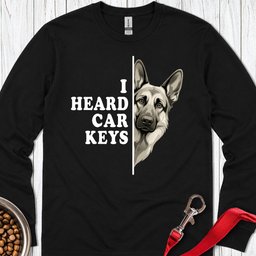 German Shepherd Car Keys Long Sleeve Shirt Gift For Dog Lover