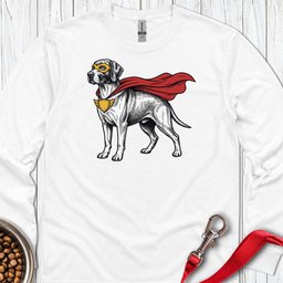 English Pointer Superhero Long Sleeve Shirt Gift For Dog Lover