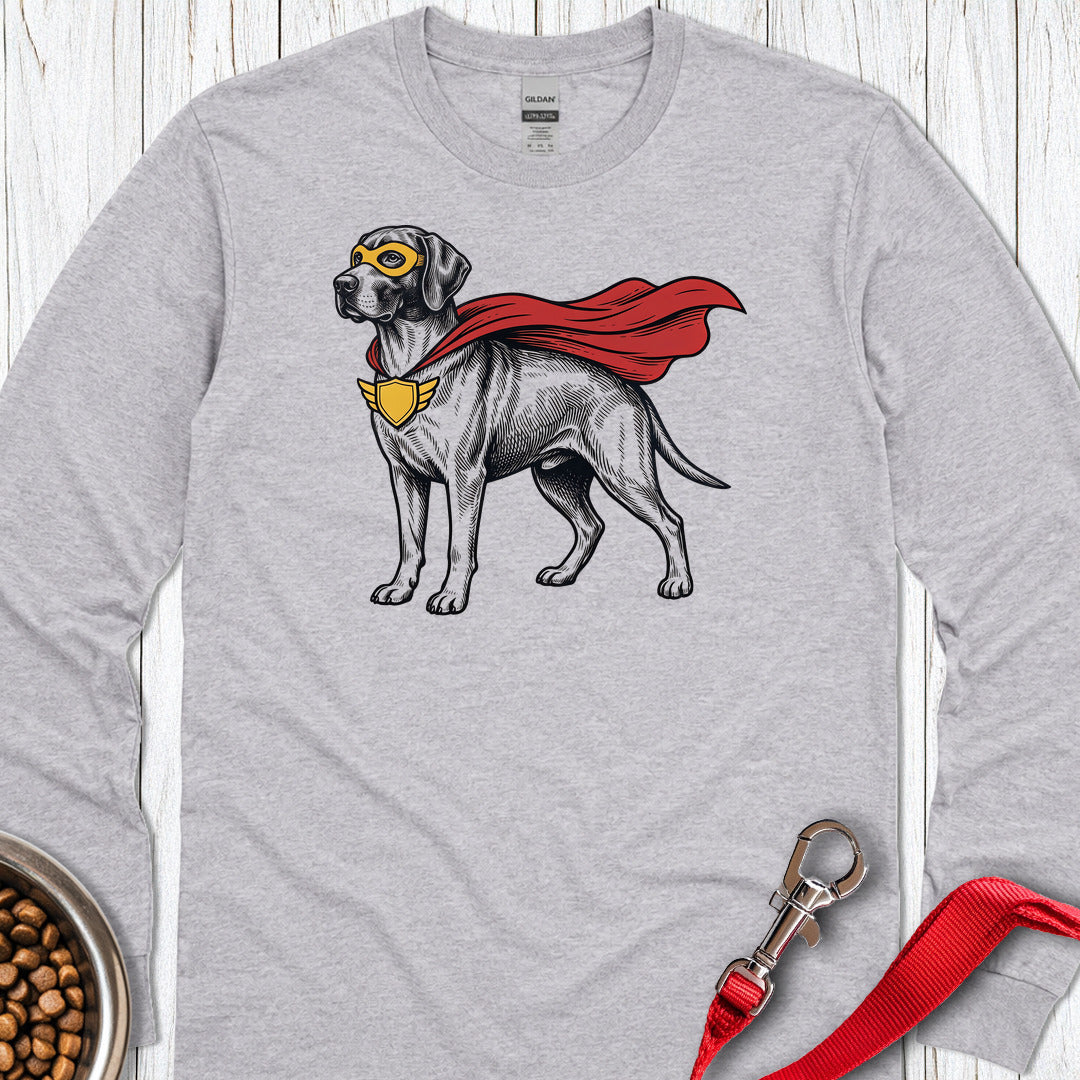 English Pointer Superhero Long Sleeve Shirt Gift For Dog Lover