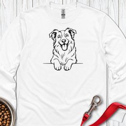 Happy Border Collie Long Sleeve Shirt Gift For Dog Lover