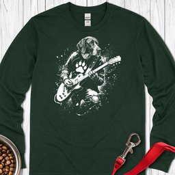 English Pointer Guitar Long Sleeve Shirt Gift For Dog Lover