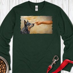 God Creates Blue Heeler Long Sleeve Shirt Gift For Dog Lover