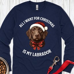 Funny Labrador Christmas Labrador Long Sleeve Shirt Gift For Dog Lover