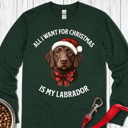 Funny Labrador Christmas Labrador Long Sleeve Shirt Gift For Dog Lover