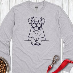 Happy Boxer Long Sleeve Shirt Gift For Dog Lover