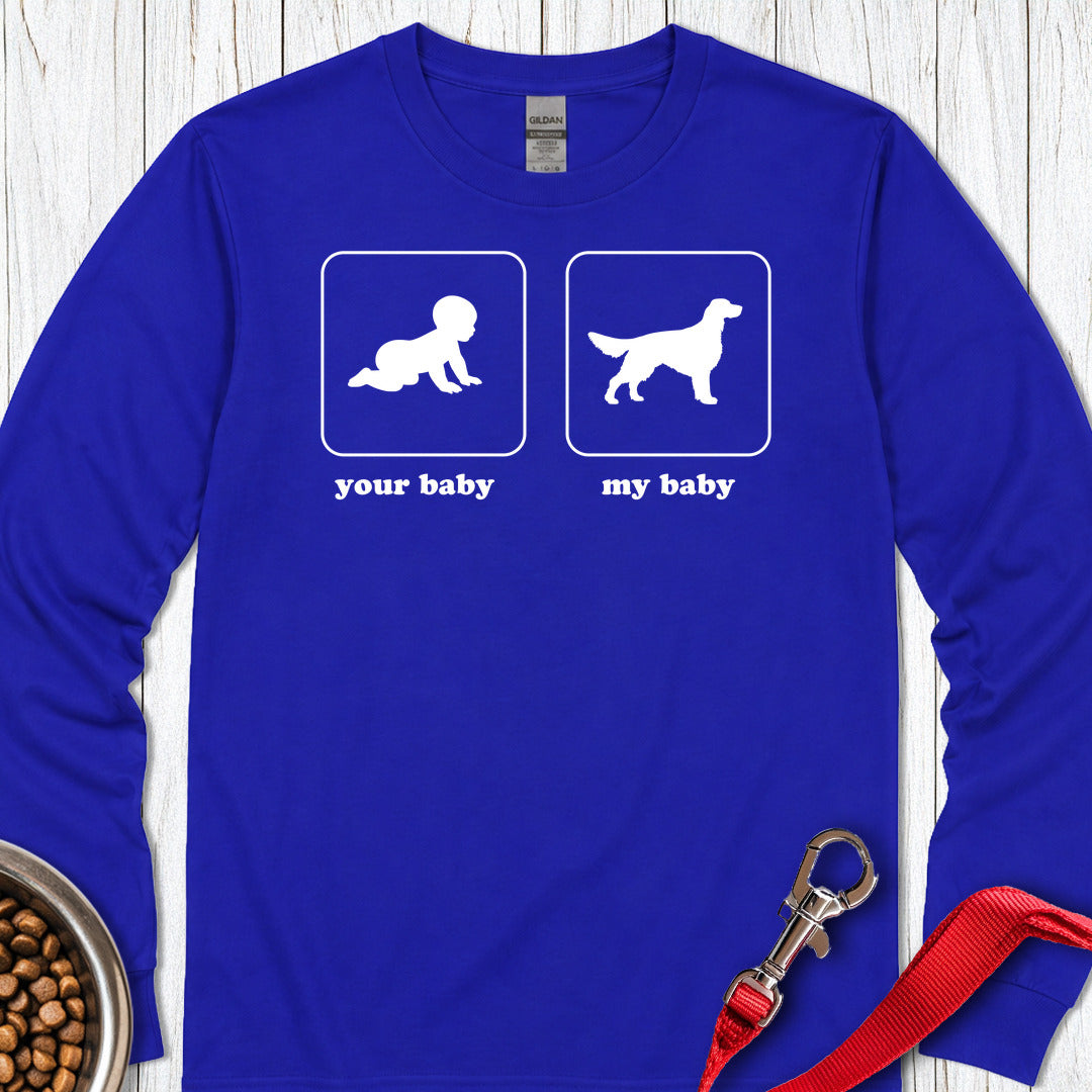 Irish Setter Baby Long Sleeve Shirt Gift For Dog Lover