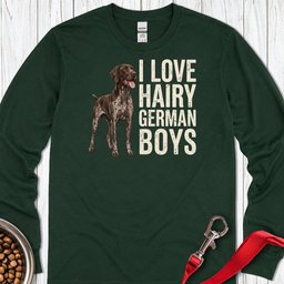 German Shorthaired Pointer Hairy Boys Long Sleeve Shirt Gift For Dog Lover