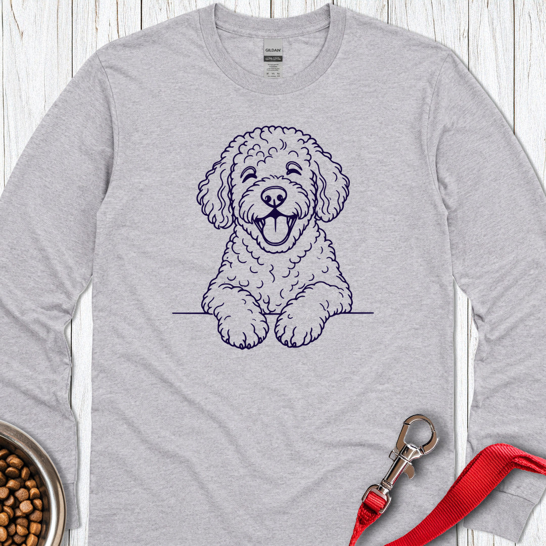 Happy Lagotto Long Sleeve Shirt Gift For Dog Lover