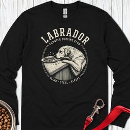 Labrador Counter Surfing Club Long Sleeve Shirt Gift For Dog Lover
