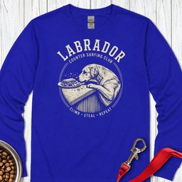 Labrador Counter Surfing Club Long Sleeve Shirt Gift For Dog Lover