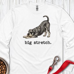 Schnauzer Big Stretch Long Sleeve Shirt Gift For Dog Lover
