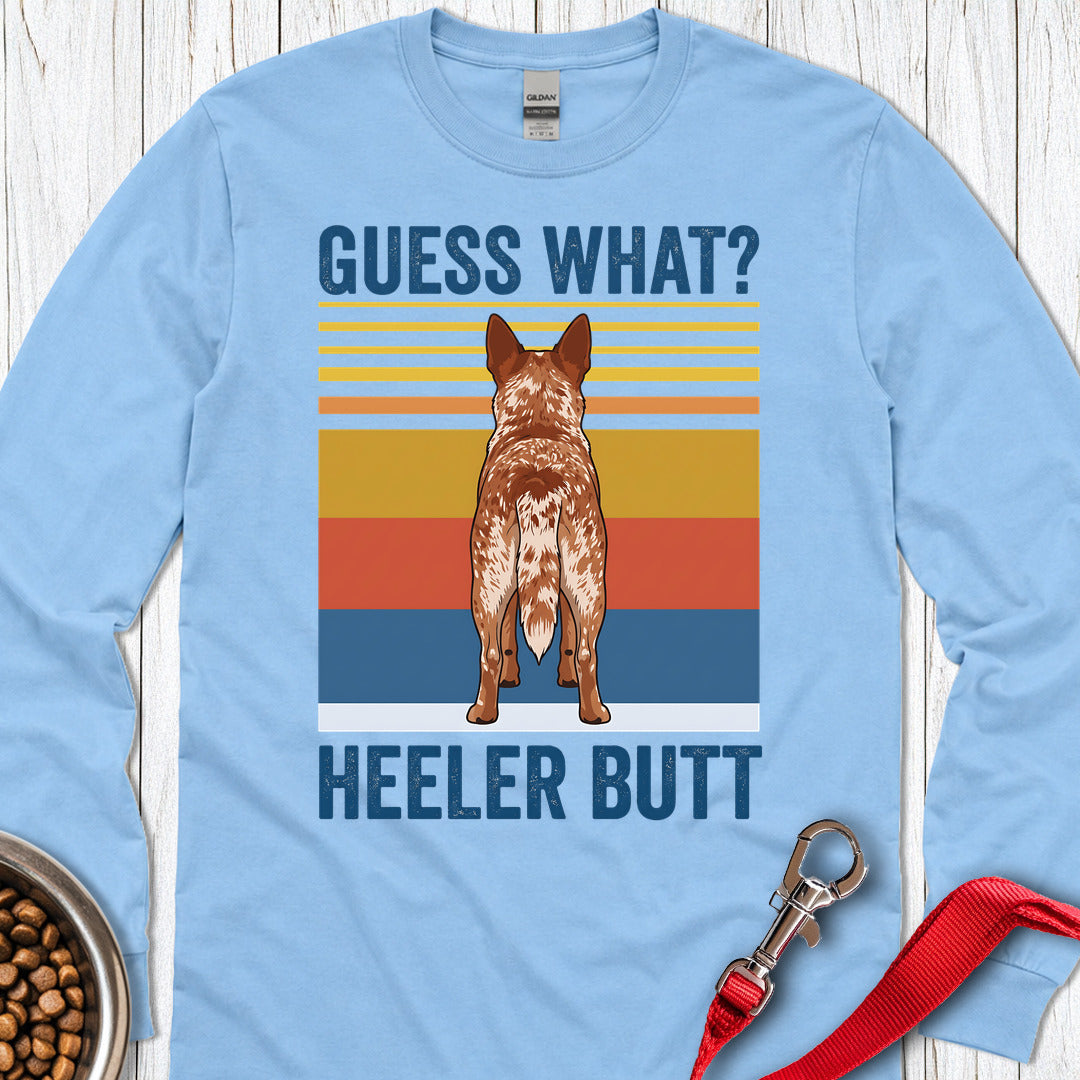 Red Heeler Butt Long Sleeve Shirt Gift For Dog Lover