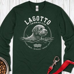 Lagotto Swimming Club Long Sleeve Shirt Gift For Dog Lover