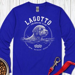 Lagotto Swimming Club Long Sleeve Shirt Gift For Dog Lover