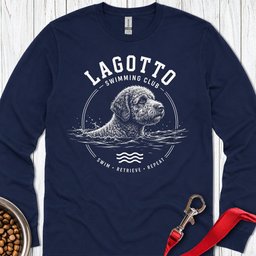 Lagotto Swimming Club Long Sleeve Shirt Gift For Dog Lover