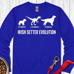 Irish Setter Evolution Long Sleeve Shirt Gift For Dog Lover