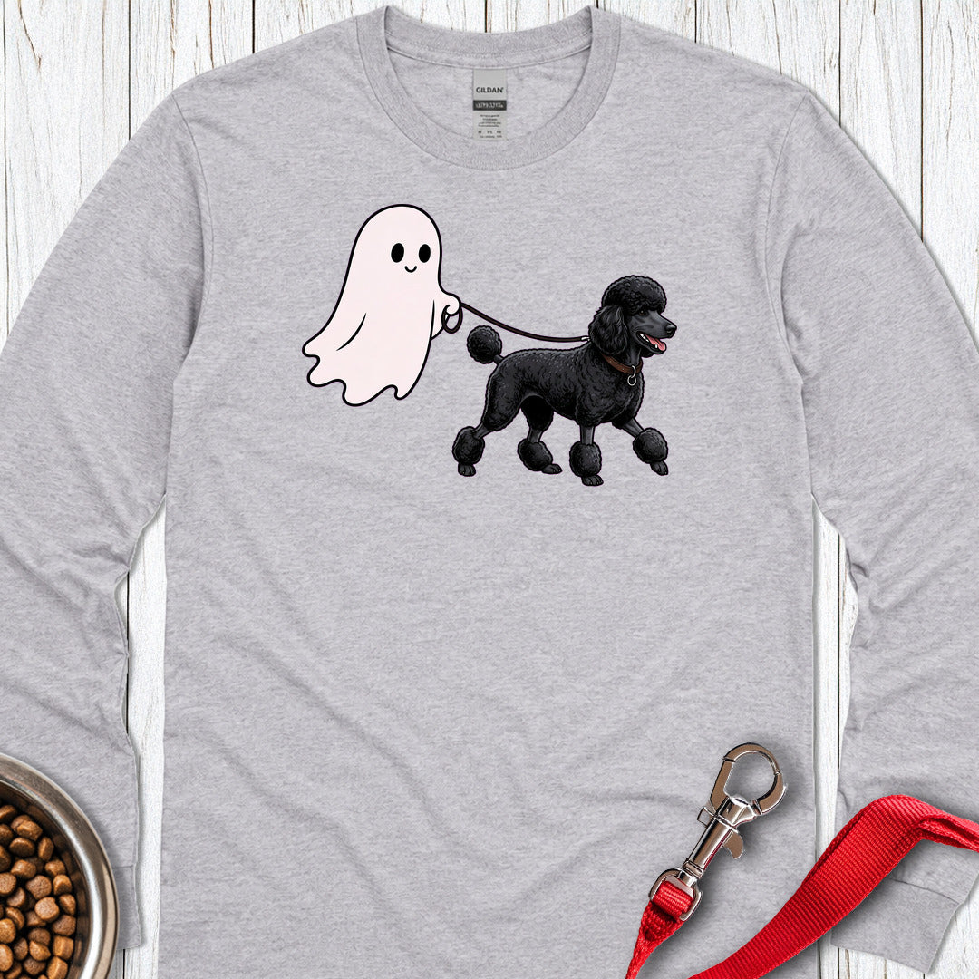 Standard Poodle Ghost Walk 2 Long Sleeve Shirt Gift For Dog Lover