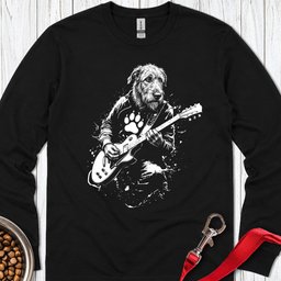 Irish Wolfhound Rocker Long Sleeve Shirt Gift For Dog Lover