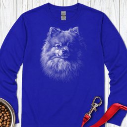 Pomeranian Engraved Long Sleeve Shirt Gift For Dog Lover