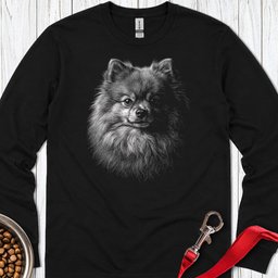 Pomeranian Engraved Long Sleeve Shirt Gift For Dog Lover