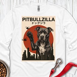 Pitbullzilla Long Sleeve Shirt Gift For Dog Lover