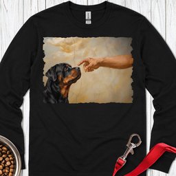 Rottweiler Creation Long Sleeve Shirt Gift For Dog Lover
