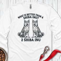 Two Shiba Inu Long Sleeve Shirt Gift For Dog Lover