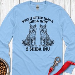 Two Shiba Inu Long Sleeve Shirt Gift For Dog Lover