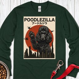 Standard Poodle Poodlezilla Long Sleeve Shirt Gift For Dog Lover