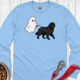 Newfoundland Ghost Halloween Long Sleeve Shirt Gift For Dog Lover