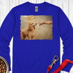 Standard Poodle Creation Apricot Long Sleeve Shirt Gift For Dog Lover