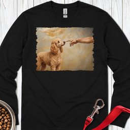 Standard Poodle Creation Apricot Long Sleeve Shirt Gift For Dog Lover