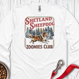 Shetland Sheepdog Zoomies Club Long Sleeve Shirt Gift For Dog Lover