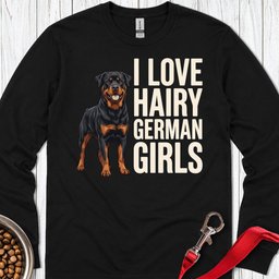 Rottweiler Hairy Girls Long Sleeve Shirt Gift For Dog Lover