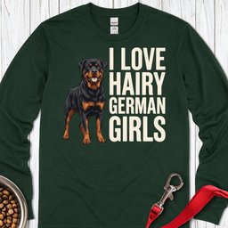 Rottweiler Hairy Girls Long Sleeve Shirt Gift For Dog Lover