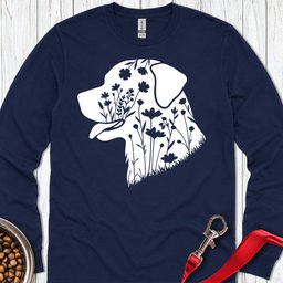 Rottweiler Flowers Long Sleeve Shirt Gift For Dog Lover