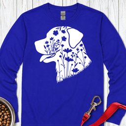 Rottweiler Flowers Long Sleeve Shirt Gift For Dog Lover