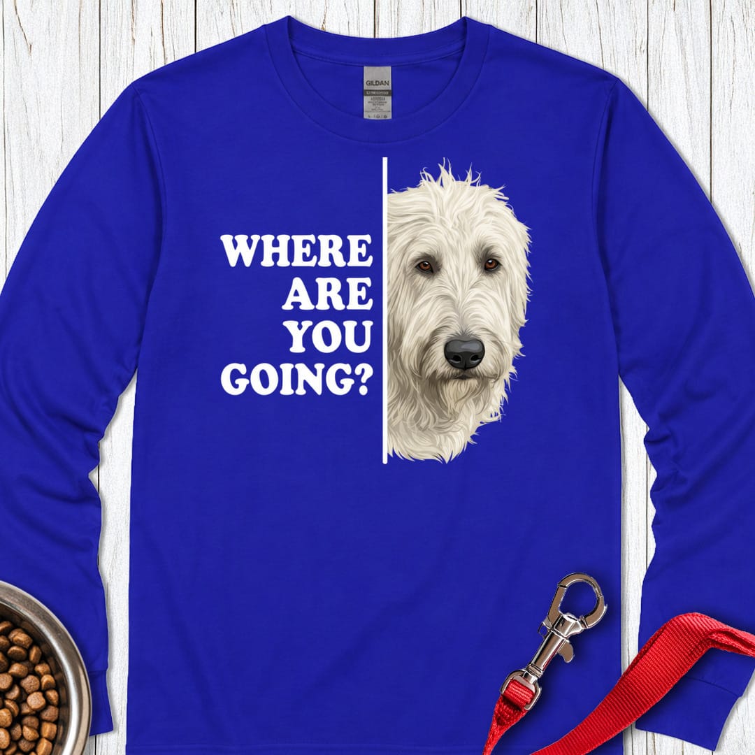 Irish Wolfhound Alert Long Sleeve Shirt Gift For Dog Lover